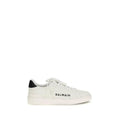 Baskets basses Balmain Bos Taurus en cuir de veau blanc