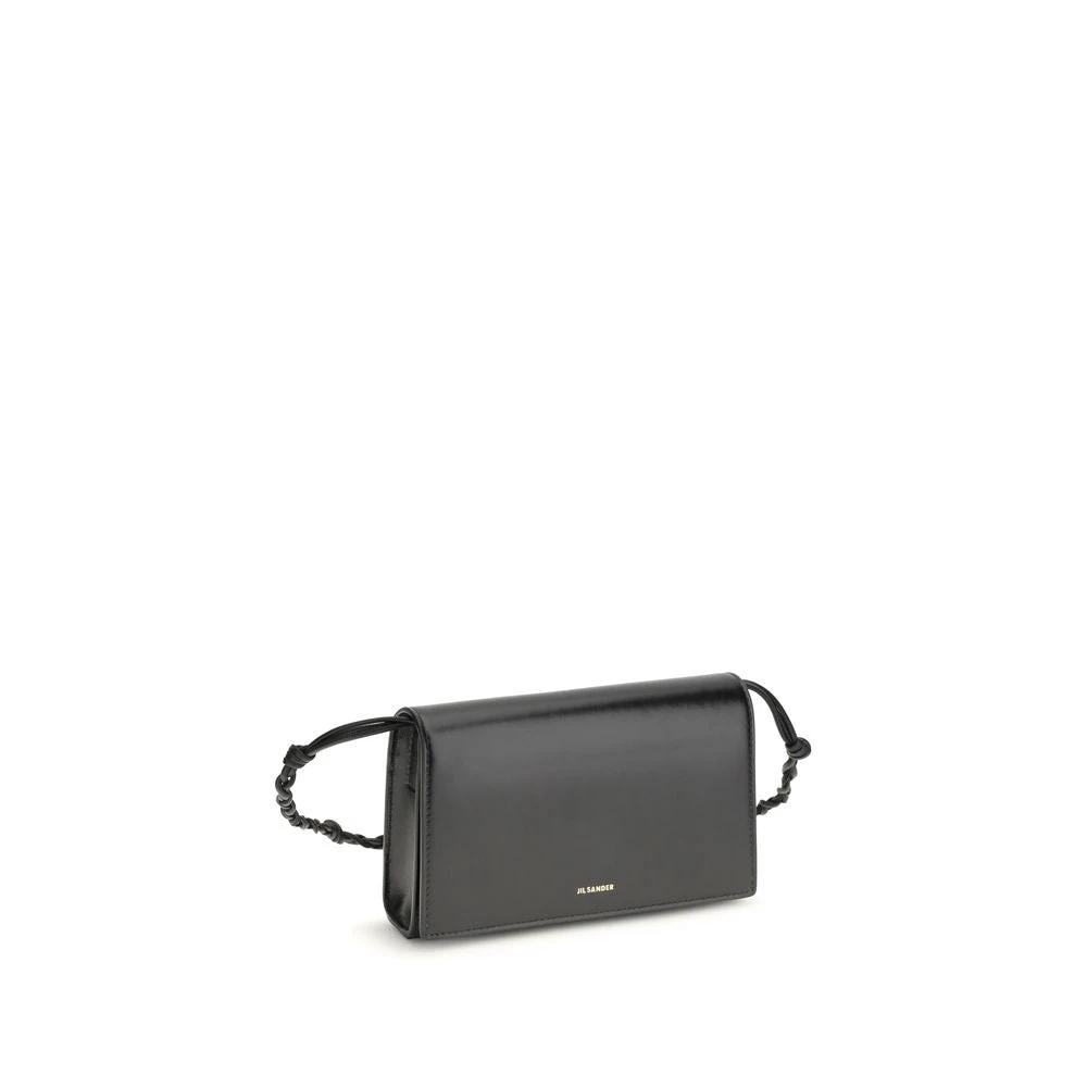 Portefeuille Bos Taurus en cuir de veau noir Jil Sander