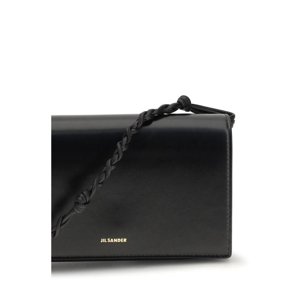 Portefeuille Bos Taurus en cuir de veau noir Jil Sander