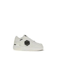 Philipp Plein White Calf Leather Bos Taurus Athletic Sneakers Philipp Plein