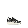 Philipp Plein Black Calf Leather Bos Taurus Athletic Sneakers Philipp Plein