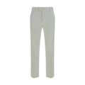 Men’s White Cotton Pants – PT Torino Casual Stretch Trousers SS26