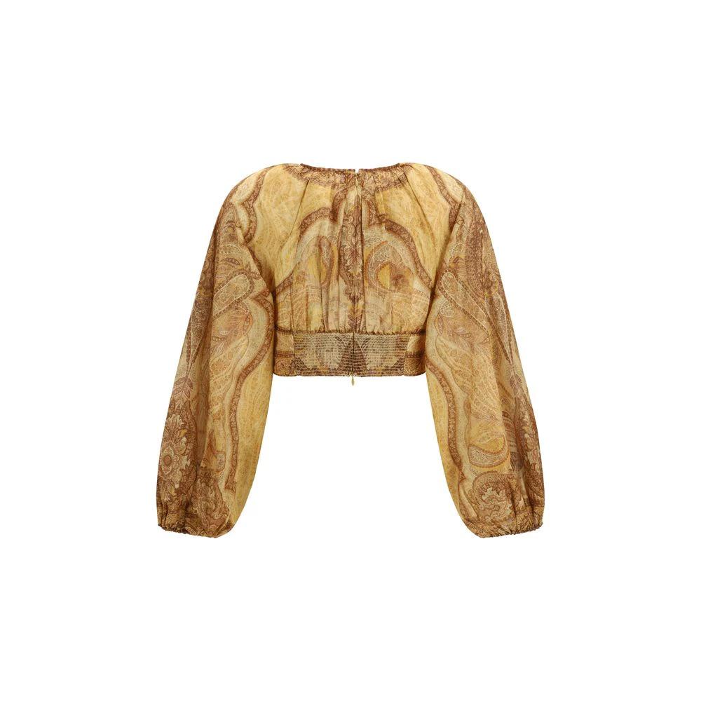 Zimmermann Bicolor Cotton Blouse