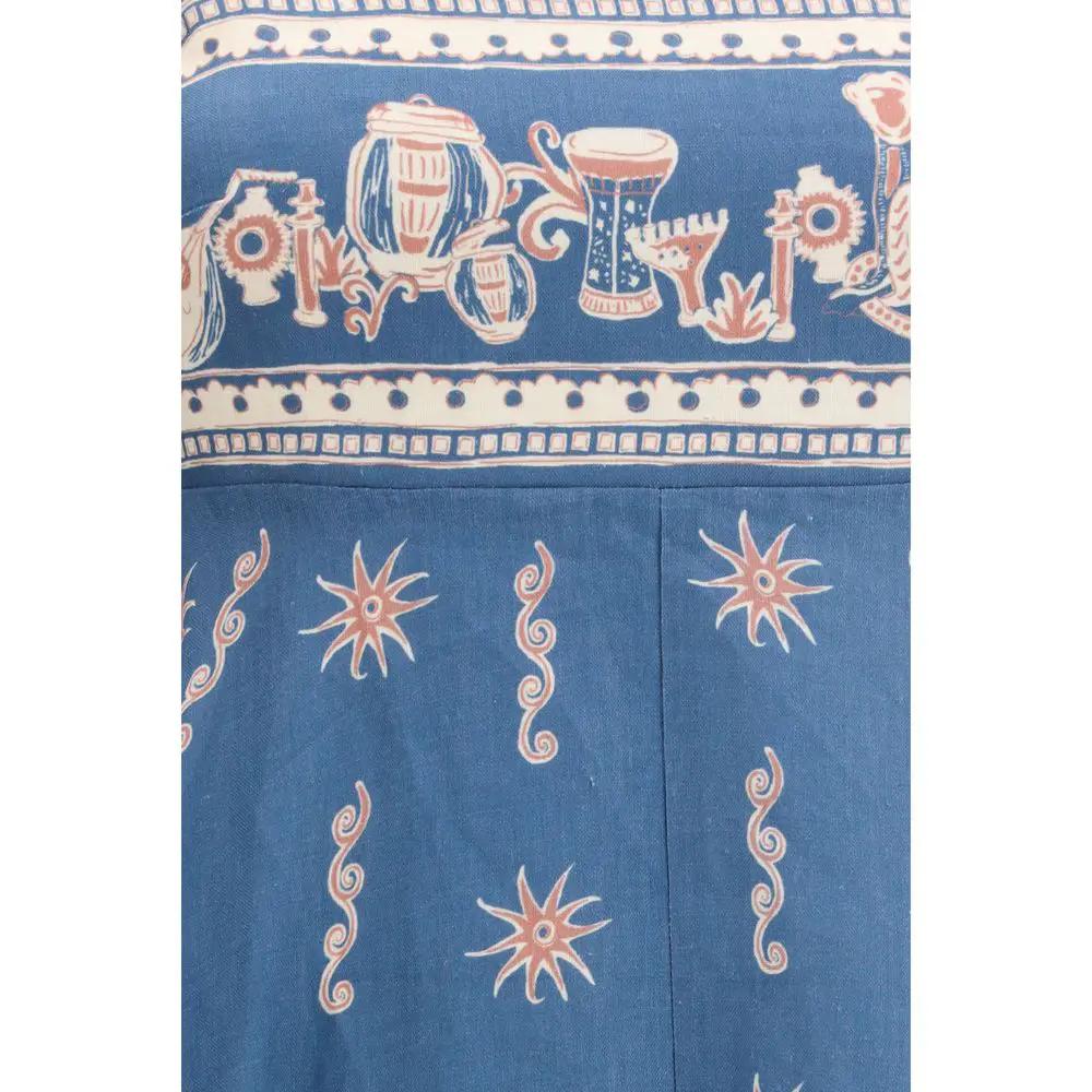 Robe décontractée en lin bleu Alemais