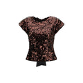 Chemise Ganni marron en polyester