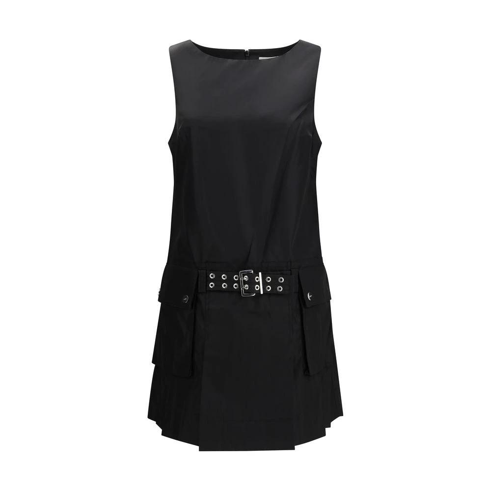 Robe décontractée Ganni noire en polyamide recyclé