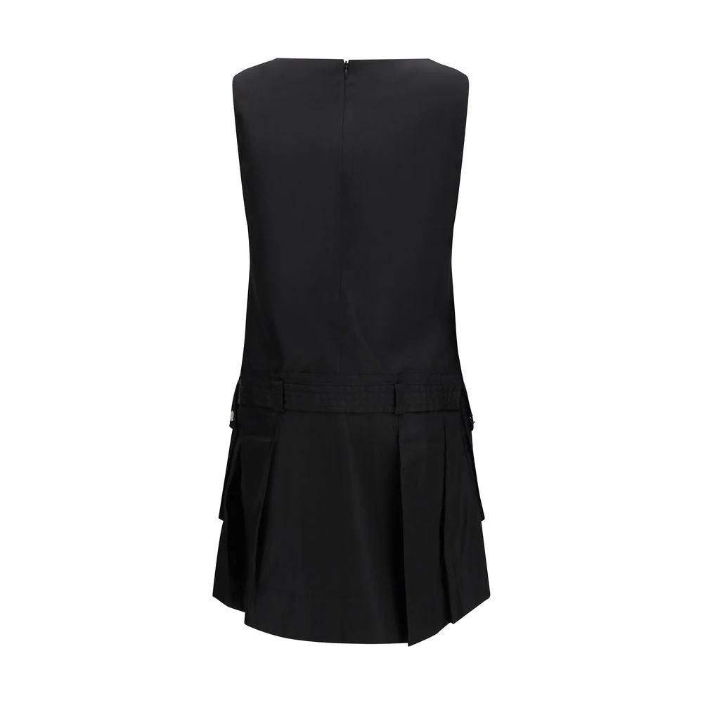 Robe décontractée Ganni noire en polyamide recyclé