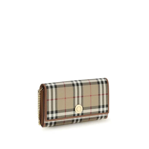 Portefeuille Burberry beige en polyéthylène