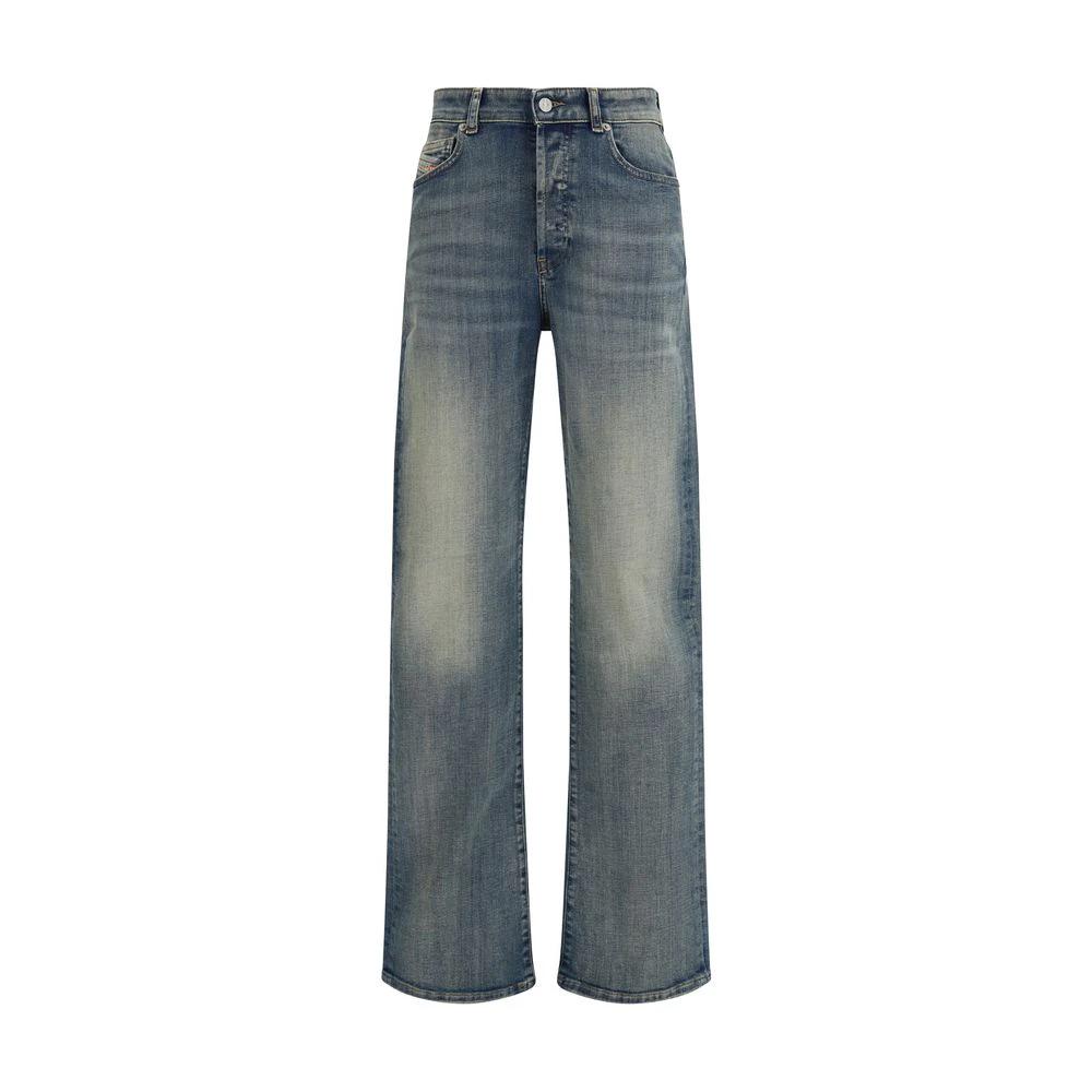 Jean droit en coton bleu Diesel