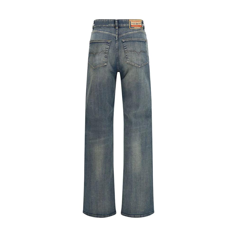 Jean droit en coton bleu Diesel