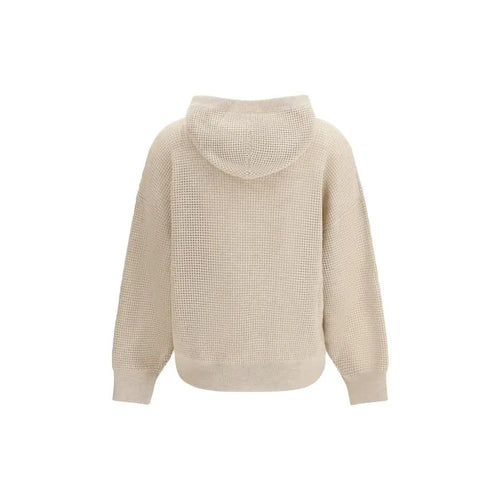 Brunello Cucinelli Brunello Cucinelli Beige Cashmere Sweatshirt
