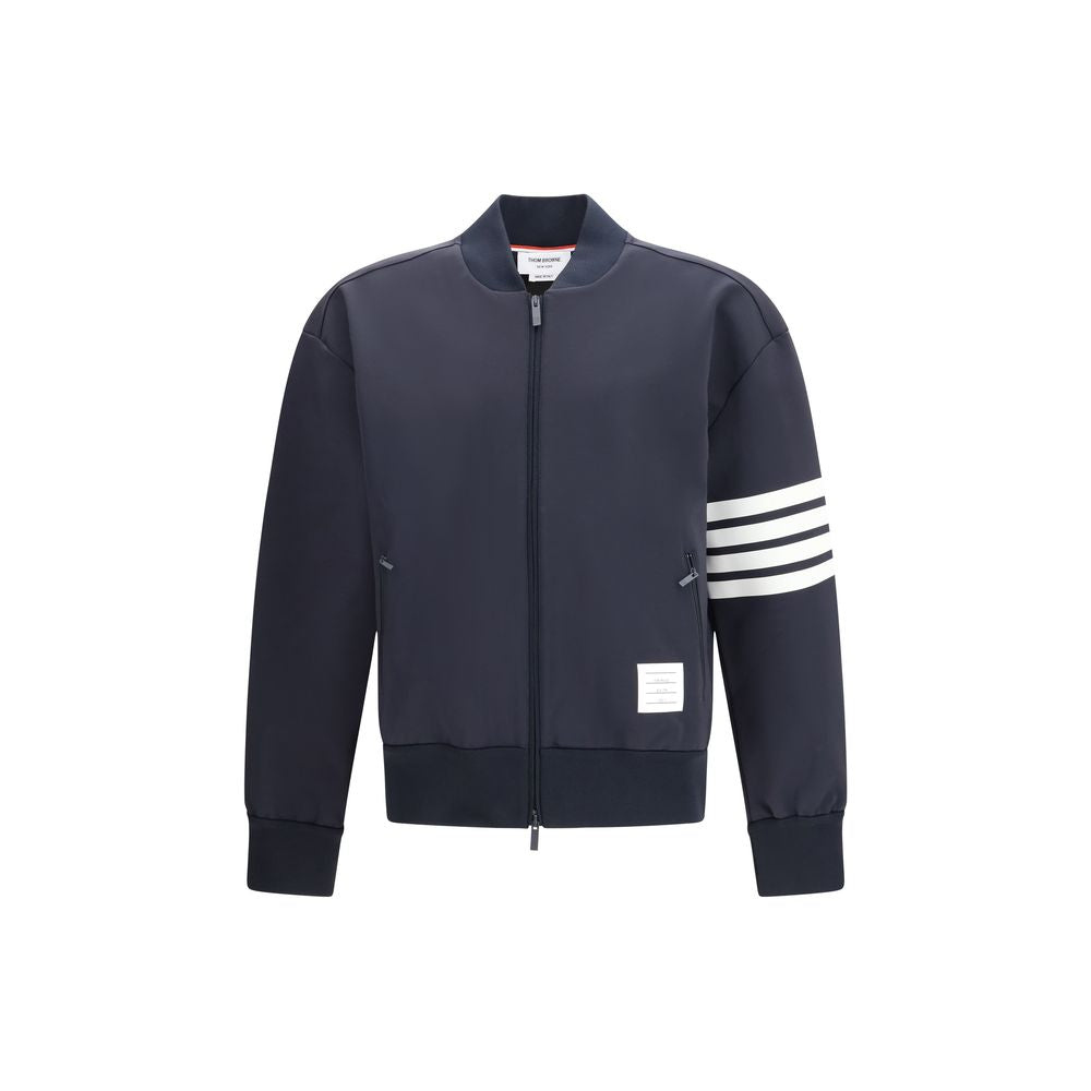 Bomber bleu en viscose Thom Browne