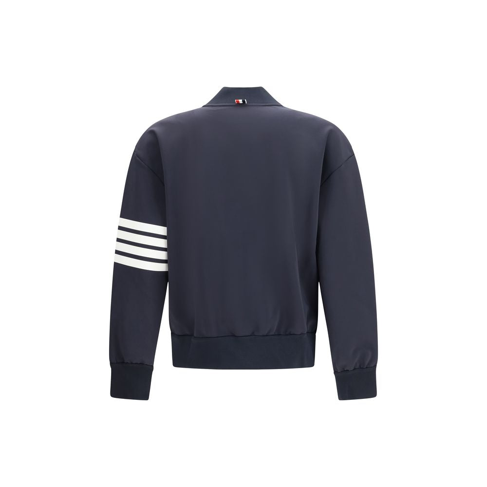 Bomber bleu en viscose Thom Browne