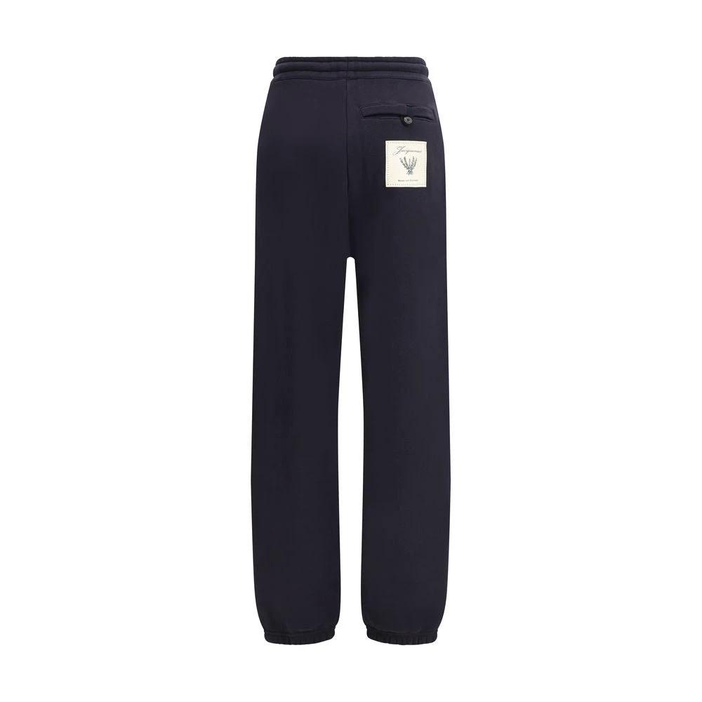 Pantalon de jogging en coton bleu Jacquemus (pantalon de sport)