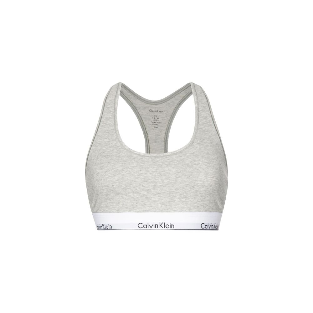 Soutien-gorge en coton gris Calvin Klein Underwear