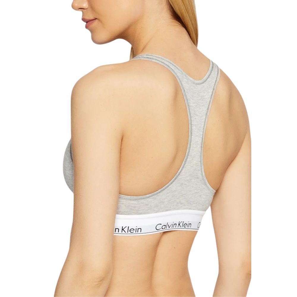 Soutien-gorge en coton gris Calvin Klein Underwear