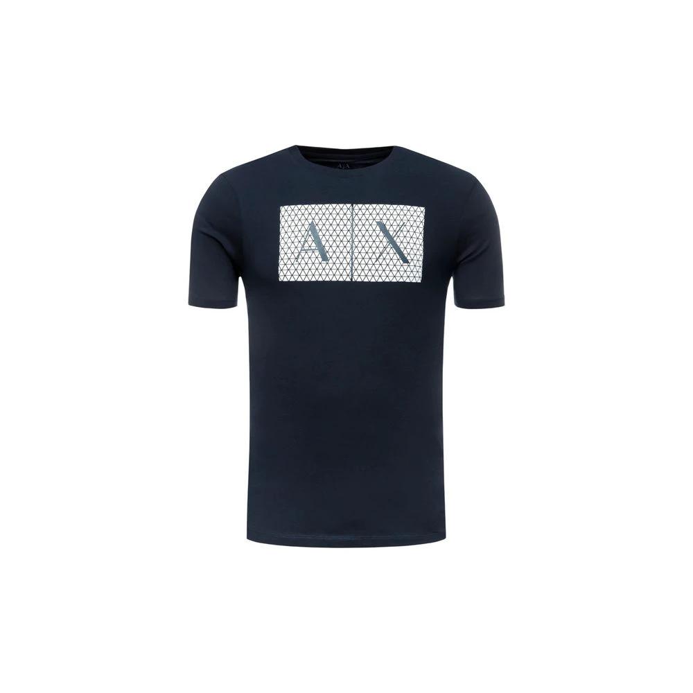T-shirt en coton bleu Armani Exchange