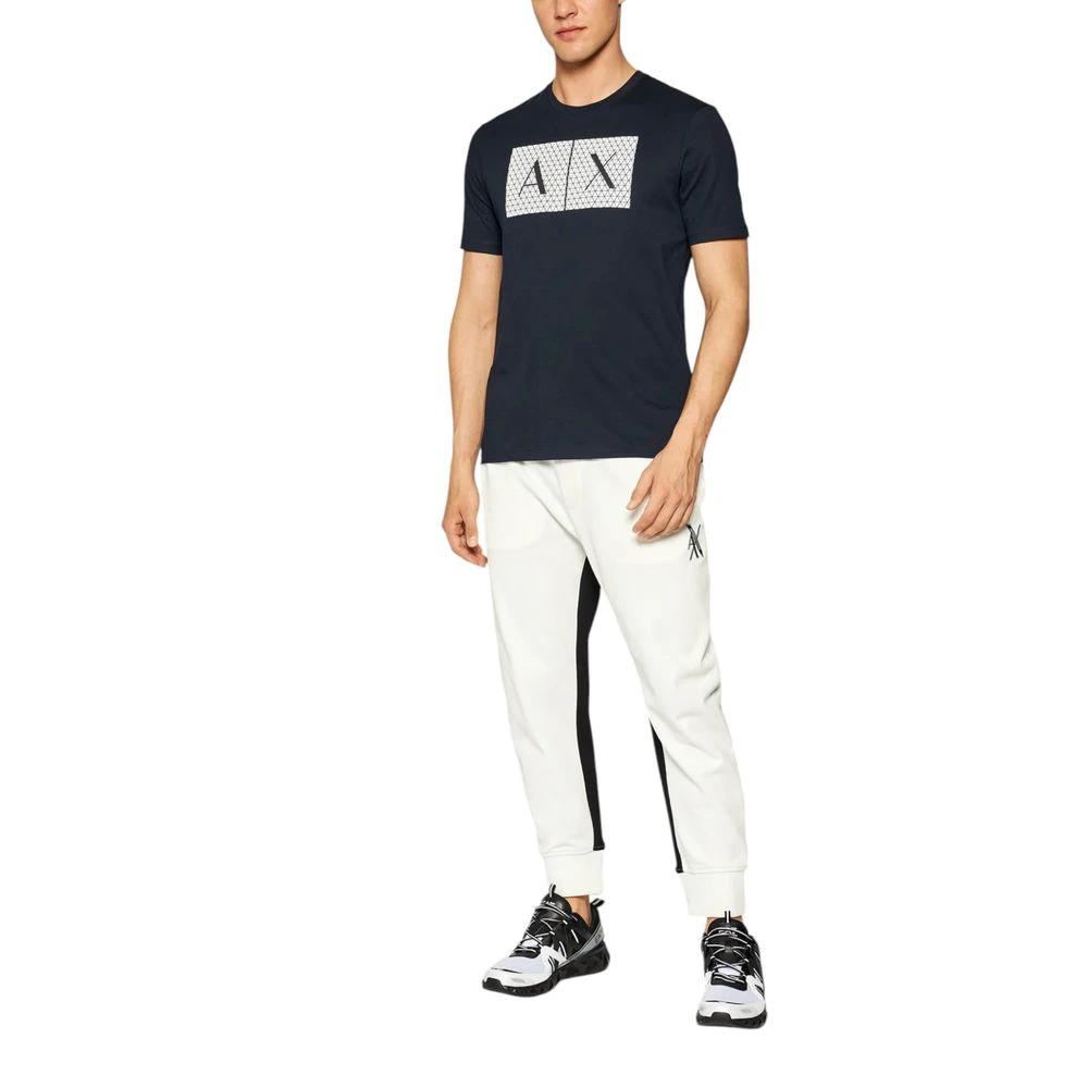 T-shirt en coton bleu Armani Exchange