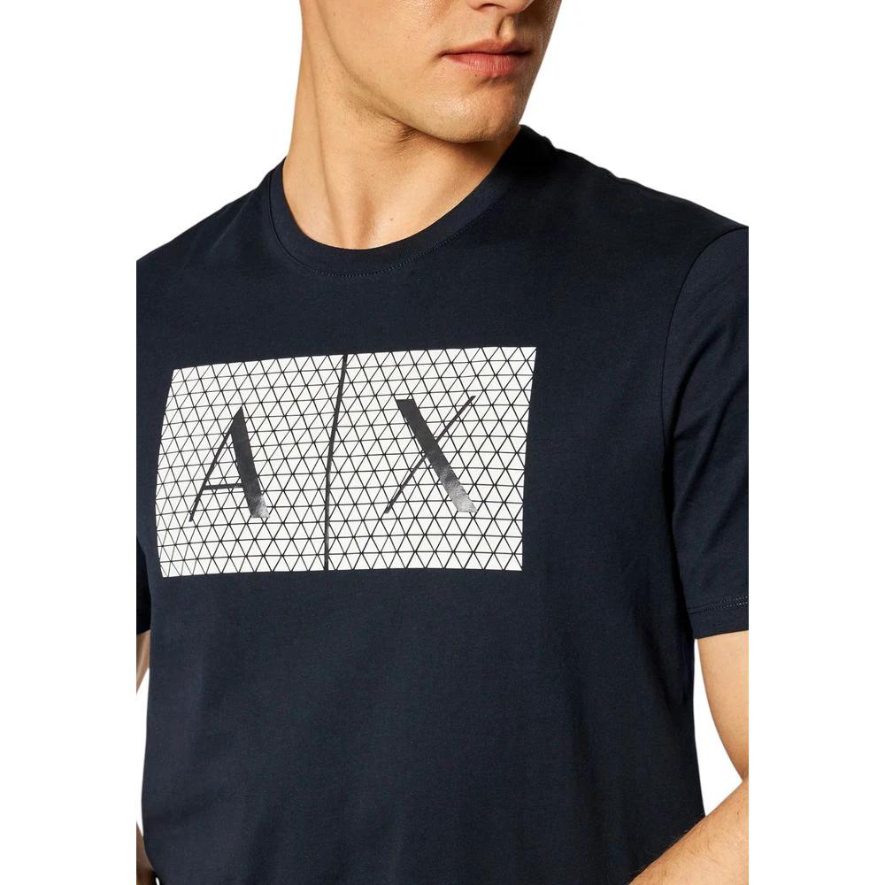 T-shirt en coton bleu Armani Exchange