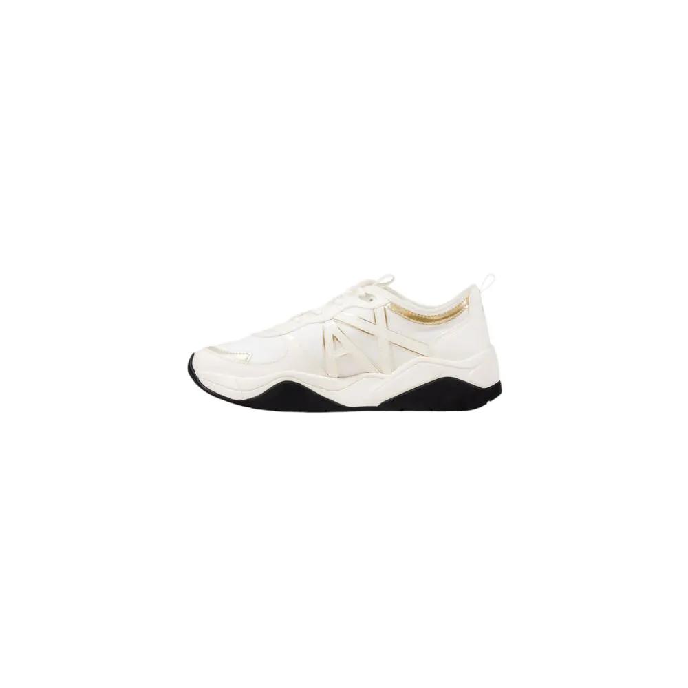 Baskets de sport blanches en polyester Armani Exchange