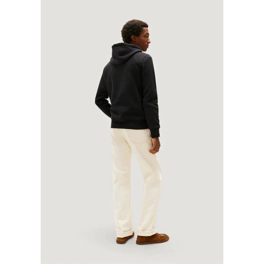 Sweat à capuche noir en coton Tommy Hilfiger