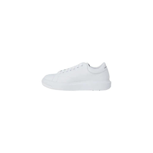 Baskets basses en cuir blanc Armani Exchange
