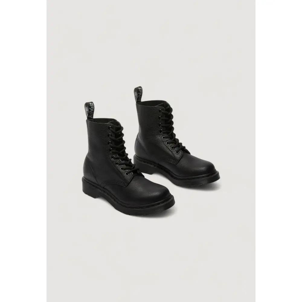 Bottes Dr. Martens en cuir noir à lacets