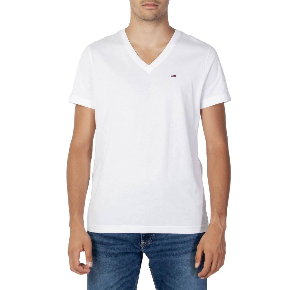 T-shirt blanc en coton Tommy Hilfiger Jeans