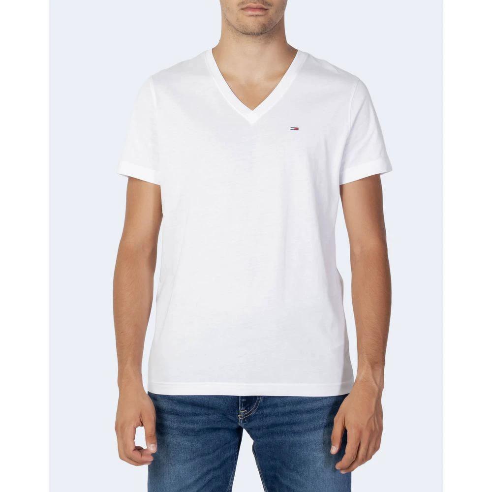 T-shirt blanc en coton Tommy Hilfiger Jeans