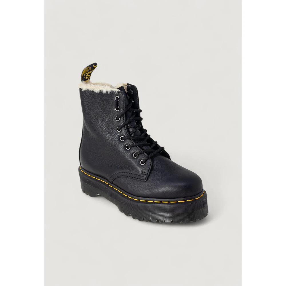 Bottes Dr. Martens en cuir noir à lacets