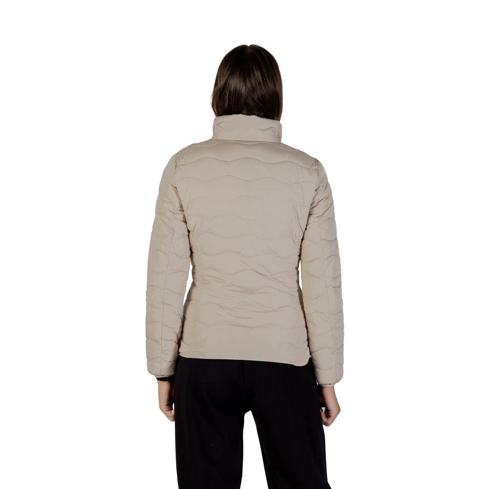 Blouson aviateur beige en polyester EA7 Emporio Armani