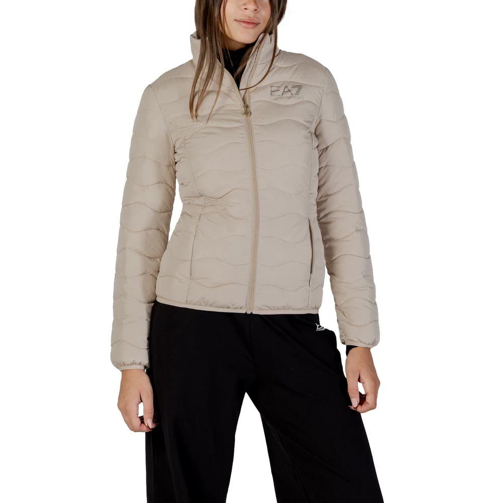 Blouson aviateur beige en polyester EA7 Emporio Armani