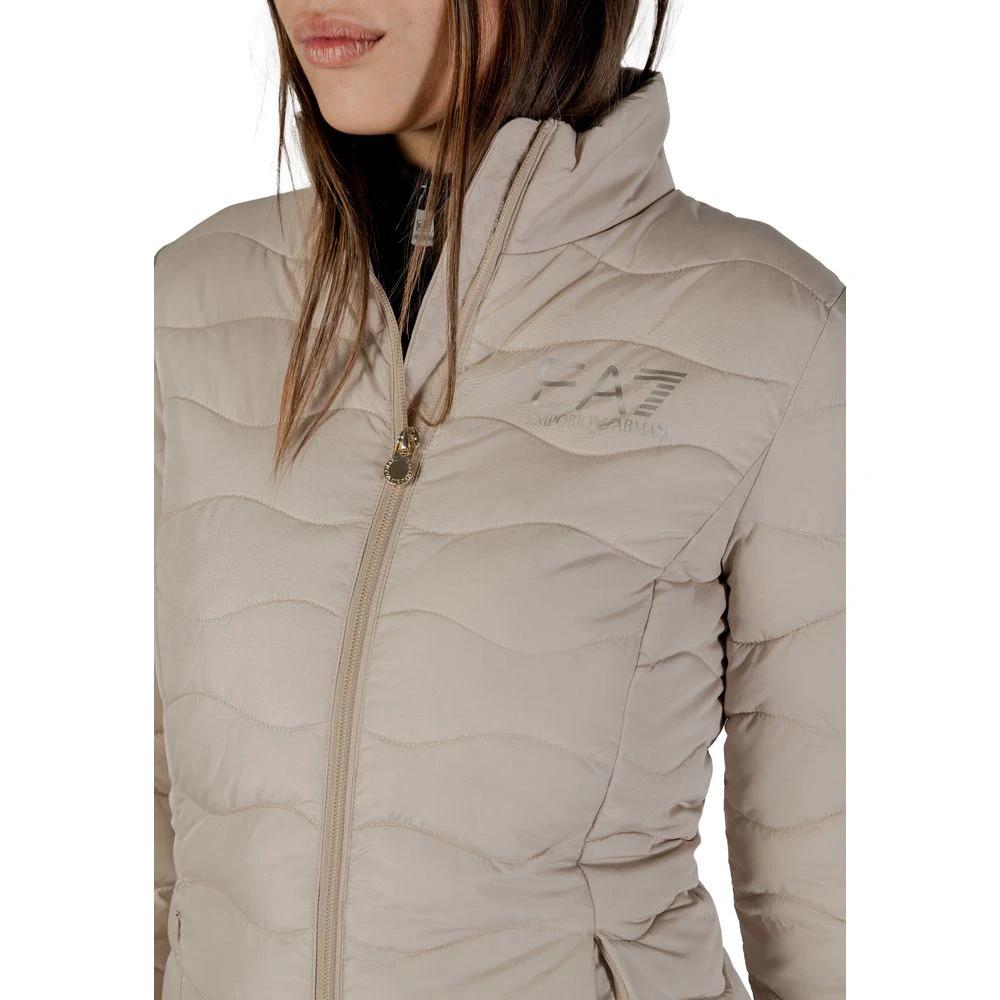 Blouson aviateur beige en polyester EA7 Emporio Armani