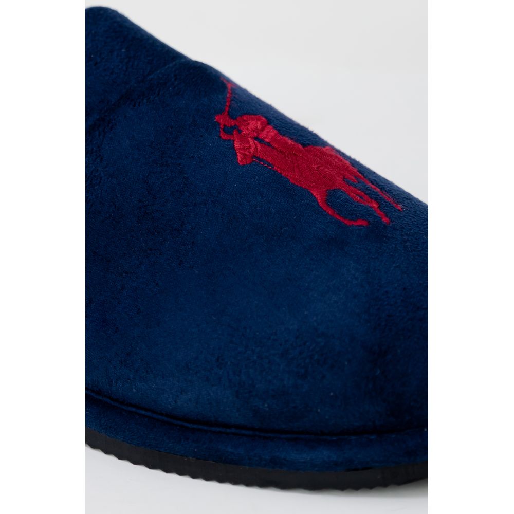 Pantoufles bleues en polyester Ralph Lauren