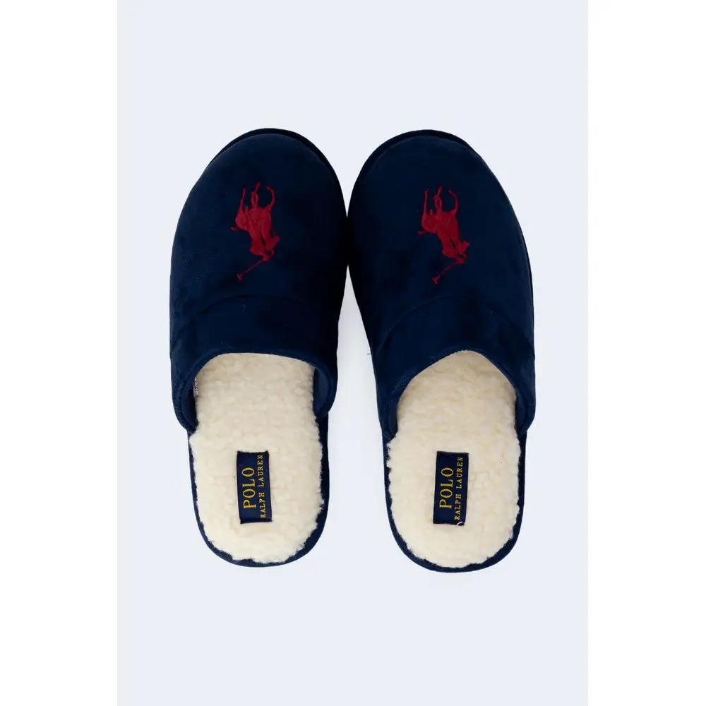 Pantoufles bleues en polyester Ralph Lauren