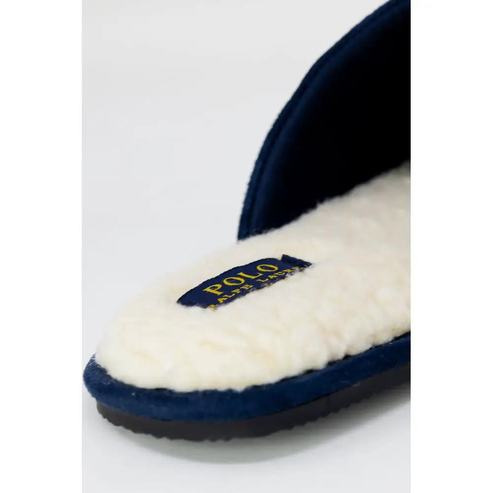 Pantoufles bleues en polyester Ralph Lauren