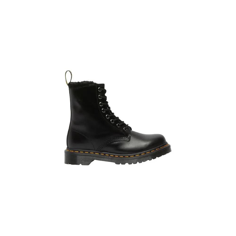 Bottes Dr. Martens en cuir noir à lacets