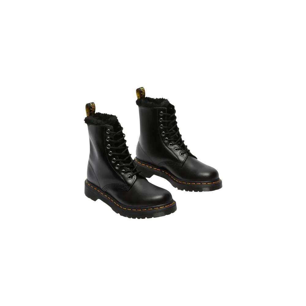 Bottes Dr. Martens en cuir noir à lacets