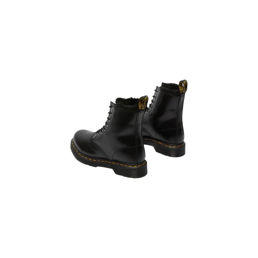 Bottes Dr. Martens en cuir noir à lacets
