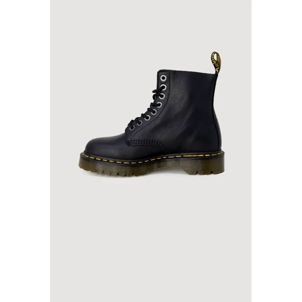 Bottes Dr. Martens en cuir noir à lacets