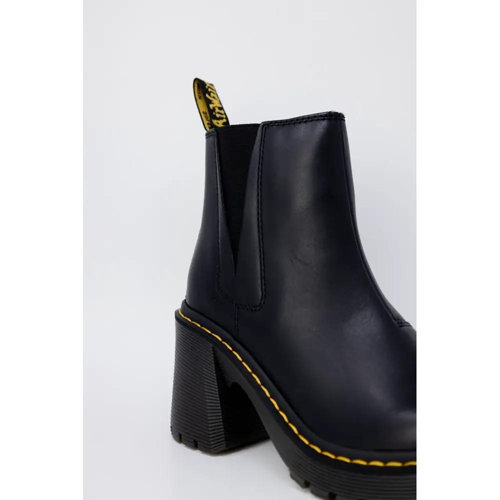 Escarpins à talons hauts en cuir noir Dr. Martens