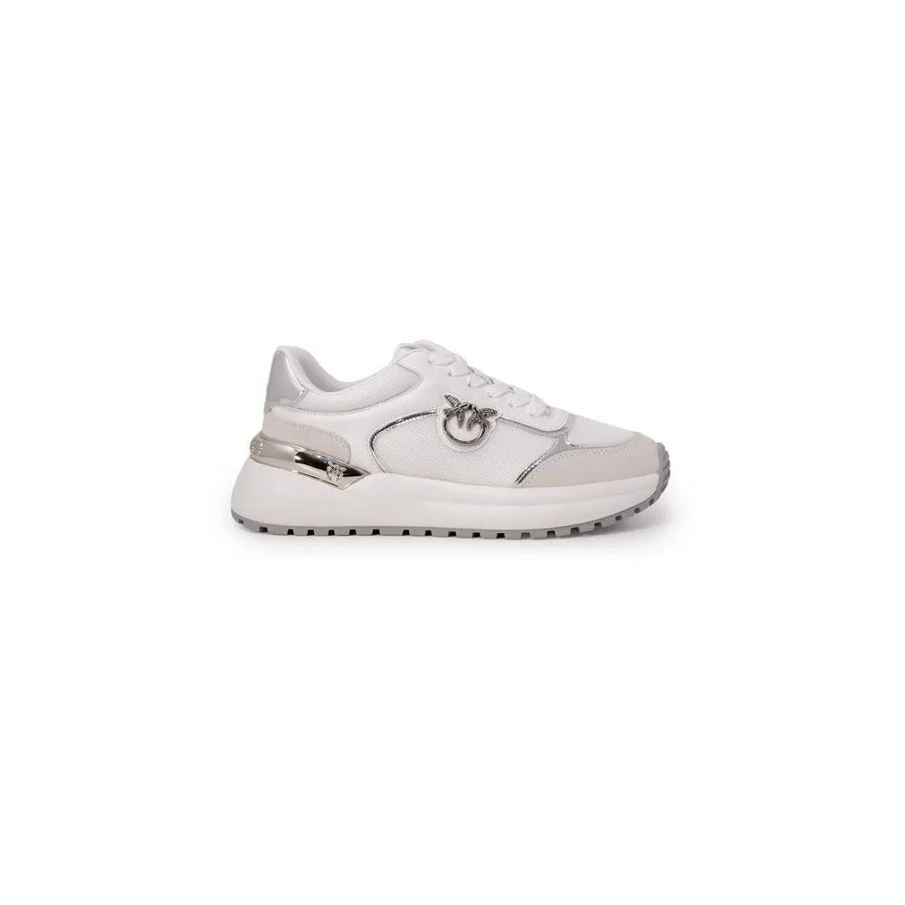 PINKO PINKO White Leather Low Top Sneakers