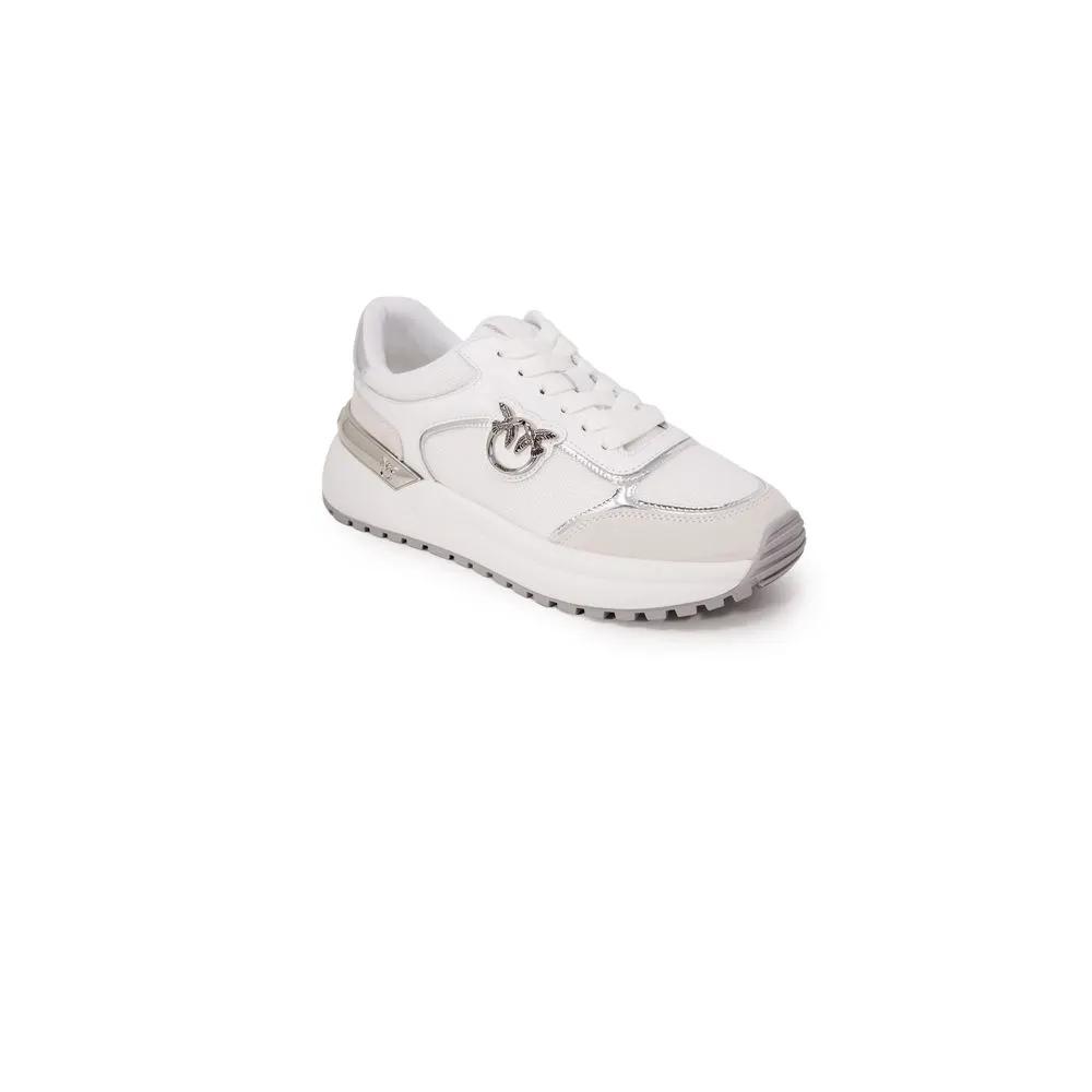 PINKO PINKO White Leather Low Top Sneakers