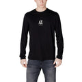 T-shirt à manches longues en coton noir Armani Exchange