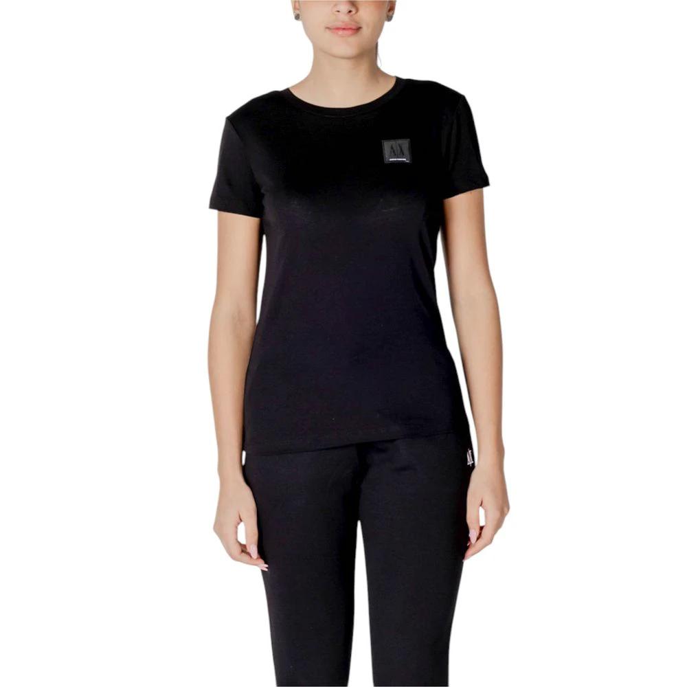 T-shirt en coton noir Armani Exchange