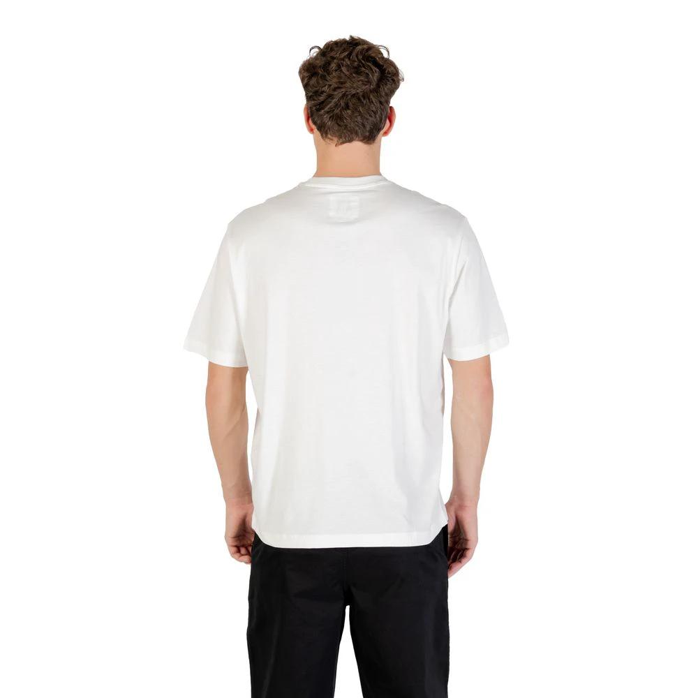 Armani Exchange Cream Cotton T-Shirt