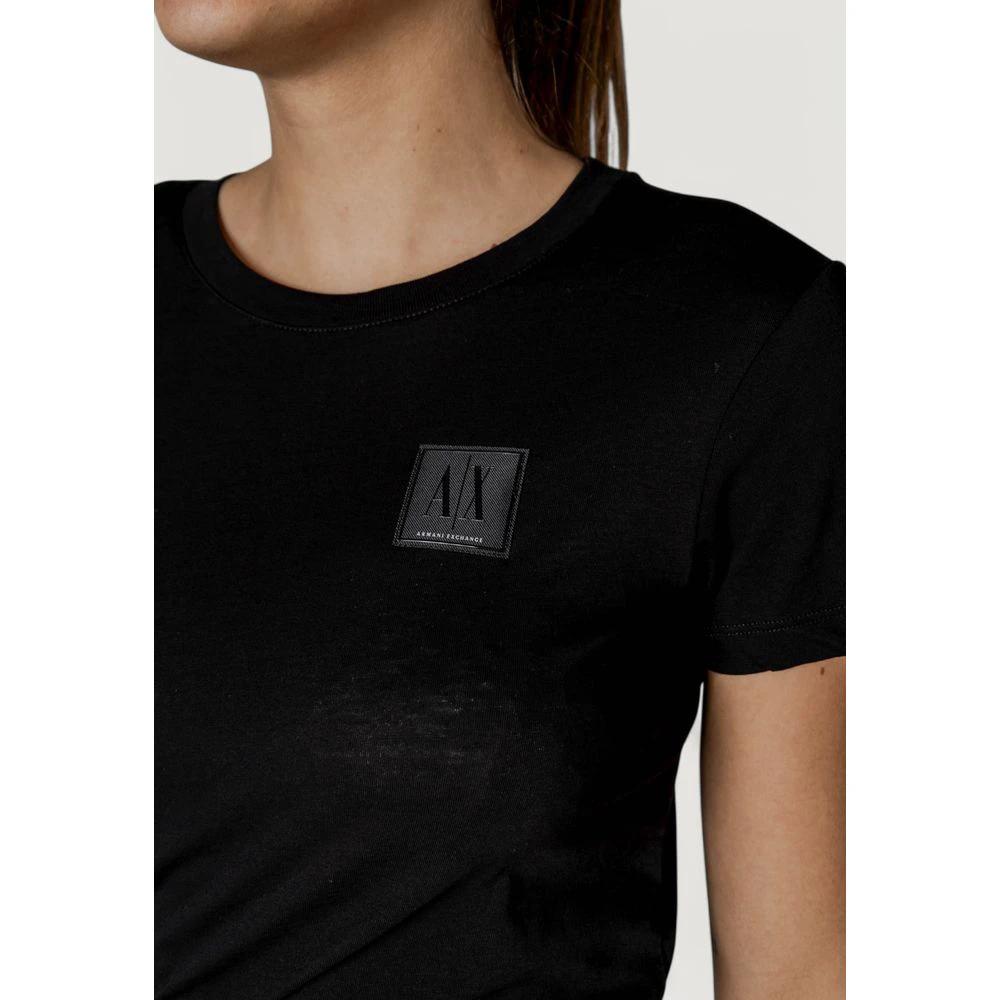 T-shirt en coton noir Armani Exchange