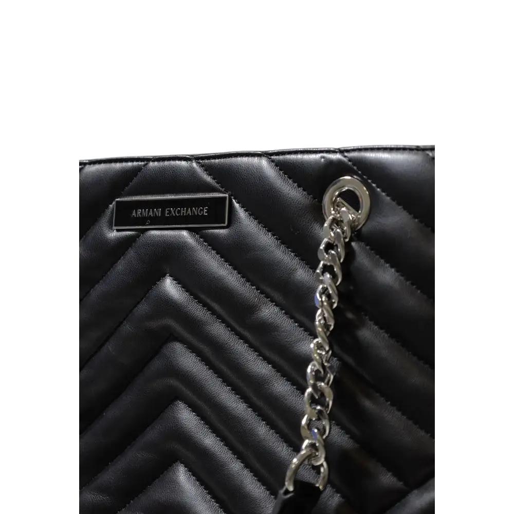 Sac à main Armani Exchange en polyester noir
