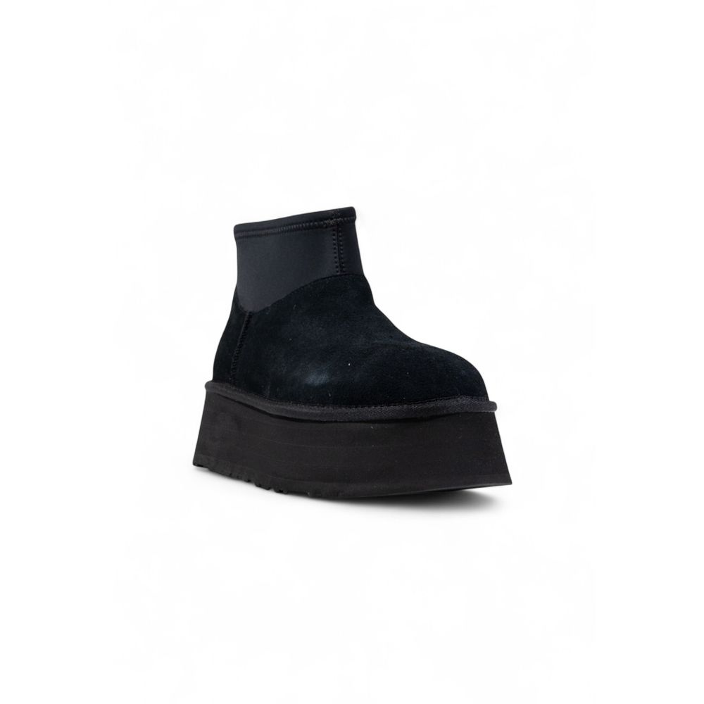 UGG Black Suede Leather Ankle Boots