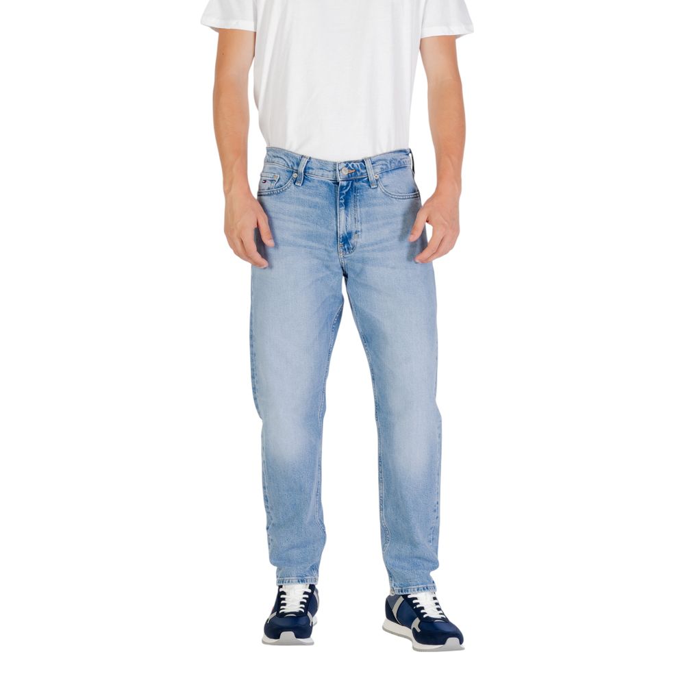 Jean Tommy Hilfiger bleu clair en coton recyclé, coupe slim